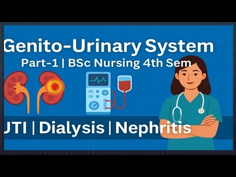 Unit - Genito-Urinary System| Part-1| Adult Health Nursing | BSc Nursing 4th Semester ✨