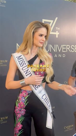 65K views · 2K reactions | Miss Universe Chile 2025 Inna Moll during 74th Miss Universe registration at Chatrium Hotel, Bangkok, Thailand | Pageant Trend | Facebook