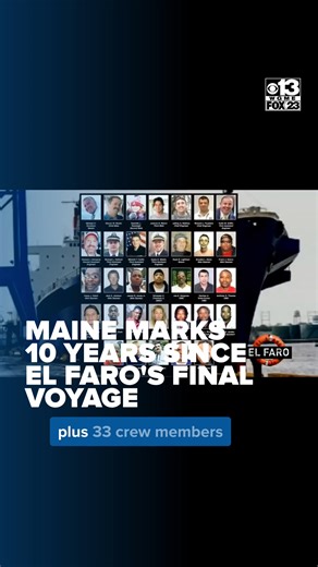 It was the worst maritime disaster in decades. 10 years ago, all 33 crew members aboard the El Faro, including four Mainers, died when the ship sank off the Bahamas during a hurricane. DETAILS: https://bit.ly/48Hzoha | WGME CBS 13 News, Portland