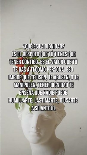 ¿Qué es la dignidad?