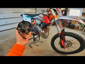 How to install the Ktm Exc 300 radiator fan (with video)