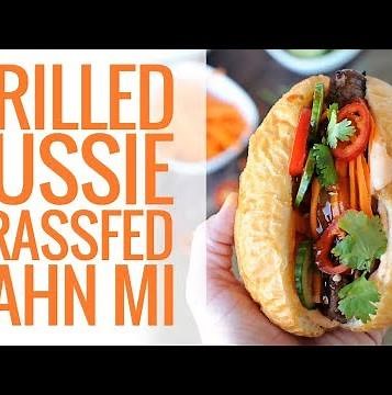 Grilled Aussie Grassfed Beef Banh Mi Sandwich
