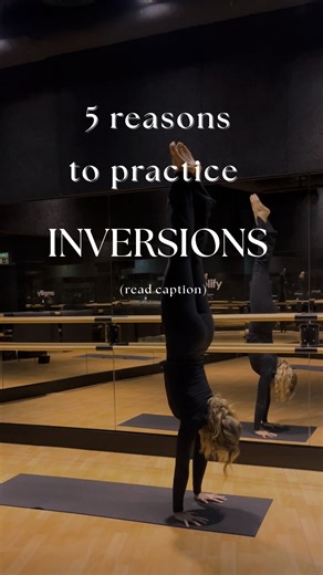 Nina on Instagram: "5 reasons to practice INVERSIONS 🔥 One of the most humbling but incredibly rewarding postures in yoga are inversions. 🤸‍♂️ Check out these 5 reasons why I love to practice and teach them and why you perhaps should give it a go ☀️ 1. Strength & Stamina Whether it’s headstand, forearm stand, or handstand, inversions require serious upper-body strength. Arms and shoulders do a lot of the work—but in the end, it’s all about the core. Core strength is what lifts the legs, create