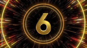 golden countdown big bang timer particles