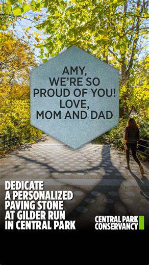 Whether you're running the Marathon or on a path of your own, celebrate the milestones that move you with a personalized paving stone in Central Park—a mark that lasts long after the finish line. | Central Park