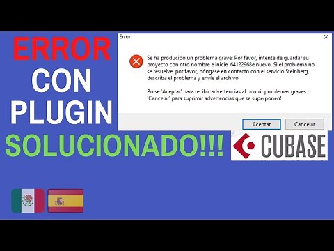 Solucionado!!! Cubase Error con Plugin