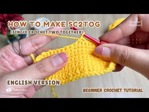 CARA MEMBUAT SC2TOG | VERSI BAHASA INGGRIS | TUTORIAL RAJUT