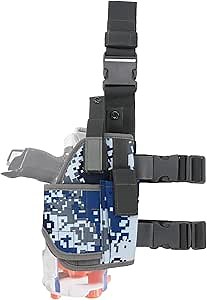 BOROLA Adjustable Tactical Leg Holster Compatible for Nerf Elite Series Blaster(Marine Camo)