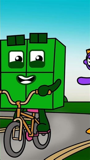 Numberblock 2 and 1 Warn 4 to Ride Carefully Always #animation