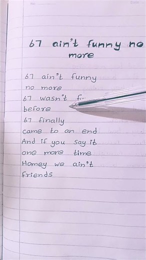 67 ain't funny no more lyrics #lyrics #67ain'tfunnynomore #trending