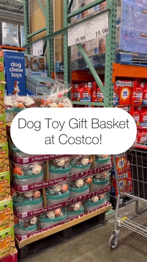 Dog gift baskets at Costco!