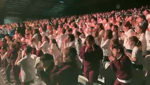 And the show begins at Peace Prom! Exciting time for our school and so proud of our students. More photos and videos in comment section. Peace Proms - Cross Border Orchestra of Ireland | Holy Family Deaf School Cabra