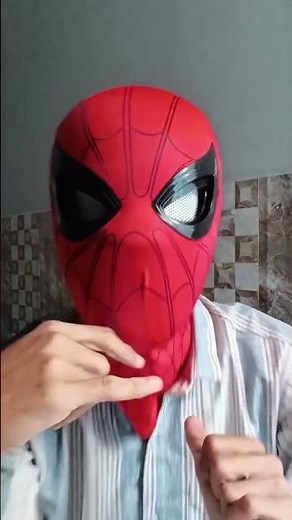 Spider-Man Mask 🎭 | Relaxing ASMR Sounds”#asmr #shorts #spiderman