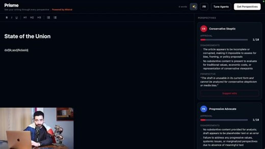 Mistral Hackathon Demo (Prisme) | Ephraiem Sarabamoun