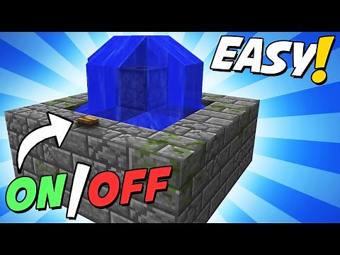 Mini Fountain You Can Switch ON/OFF! - Minecraft Tutorial