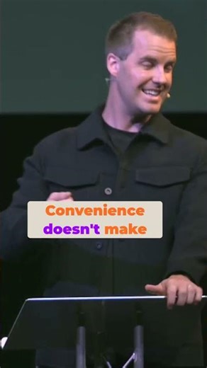 Convenience vs What Truly Matters