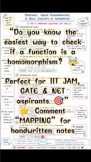 “Do you know the easiest way to check if a function is a homomorphism? 🤯