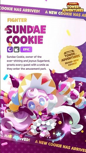 Meet Sundae Cookie, the owner of Sugarland! 🎡