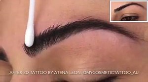 5.3K views · 64 reactions | Love these brows to death  Before and after 3D eyebrow tattoo by Atena Leon x | My Cosmetic Tattoo | Facebook