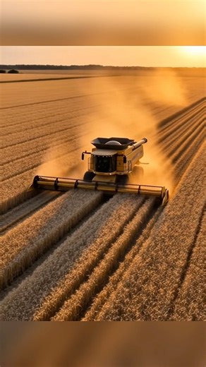 The Case IH Axial-Flow 9250 is a true harvesting beast. Massive power, clean cutting, and beautiful golden wheat fields under the sunset. #CaseIH #WheatHarvest #FarmCinematic #BigMachines #HarvestASMR | Storiaa