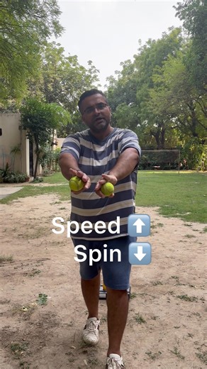 Tennis ball cricket spin and cutters bowling speed