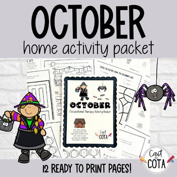 October Home Occupational Therapy Activity Packet