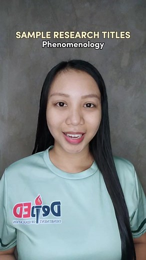 RESEARCH O'CLOCK: SAMPLE RESEARCH TITLES FOR PHENOMENOLOGY #qualitativeresearchtitle #researchteacherph #thesis #thesiswriting #thesisjourney #fyp #fypシ #edutok #phenomenology