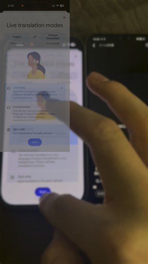 Google translate的同声传译功能？！强强！？