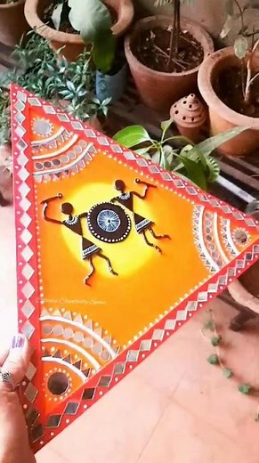 DIY Warli Painting 🤍🎨 | Traditional Indian Art Comes to Life