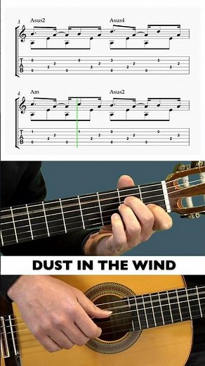 Dust In The Wind - Fingerpicking GUITAR TUTORIAL