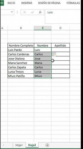 Divide Frases en Excel, Separar Dos Palabras en Celdas Diferentes