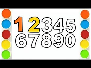 Colorful Number Drawing | Fun Learning for Children