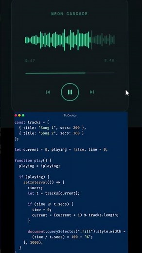 Build a Working Music Player with Vanilla JS #webdev #tutorial