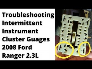 Is it fixed? Troubleshooting Intermittent Instrument Cluster Gauges: 2008 Ford Ranger 2.3L