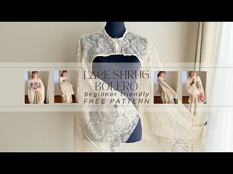 How to Sew a Lace Bolero Shrug in Less Than an Hour Free PDF Pattern Included