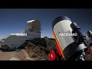 NEW Vera Rubin Observatory vs. Backyard Telescope Comparison!