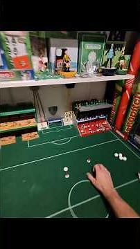 Scoring on the move with a through ball. #Subbuteo #Football #Soccer #TableFootball #TableSccer