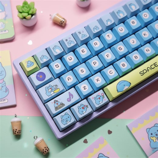 Ghibli Anime Keycap Set 120 | Japanese Style PBT Custom Handmade for Mechanical Keyboards Cherry MX & MX Style | Artisan Cute Gift for Gamer - Etsy