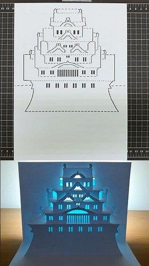 HIMEJI Castle｜Origami Architecture｜paper art｜kirigami｜Pop up card｜姬路城｜手作卡片 #art #diy #architecture