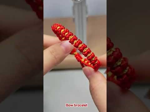 How to make bow bracelet ? Easy for beginner