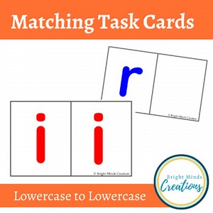 Task Card: Matching Lowercase to Lowercase