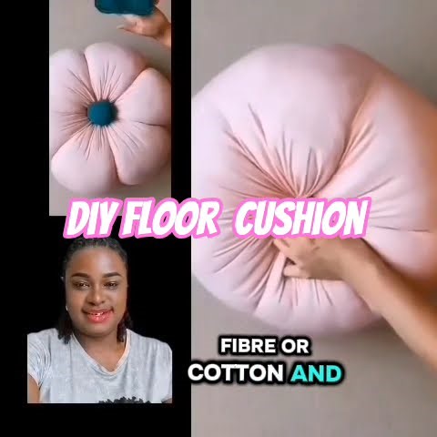 How to turn old fabric into a floor cushion or floor #youtubeshorts #youtube #tutorial