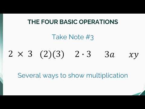 005 - The Four Basic Operations