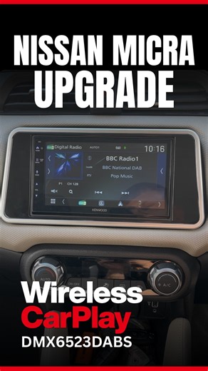 Small Car, Big Tech Upgrade With KENWOOD DMX6523DABS #nissan #carplay #caraudio