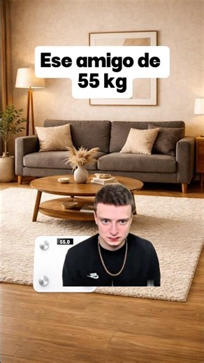 Ese amigo de 55 kg 🤣 #meme #amigo #español #55kg #fyp