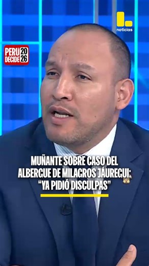 Alejandro Muñante, candidato al Senado por Renovación Popular, se manifestó sobre el caso del albergue de la congresista de su partido, Milagros Jáuregui, que involucra la exposición pública de menores de edad en estado de gestación y que habrían sido abusadas sexualmente. #LatinaNoticias #NoticiasPerú #Perú | Latina Noticias