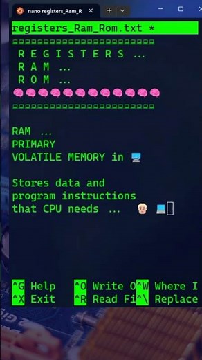 Registers, RAM, and ROM Explained 🖥️💾🔍 | Computer Science #coding #programming #softwareengineering