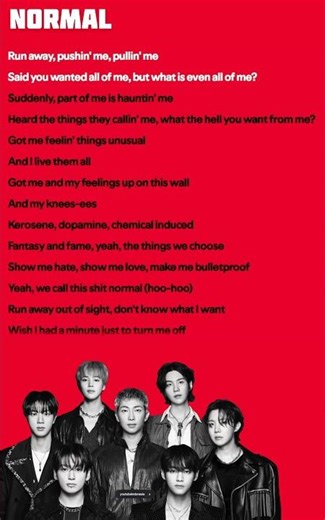 💜BANGTAN (방탄소년단)Normal song lyrics 💜 26 mar.26