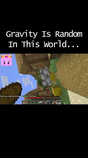 minecraft but gravity is random #shorts #minecraft #memes