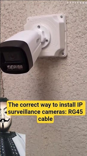 The correct way to install IP surveillance cameras: RG45 cable